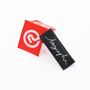 Etiquetas tejidas personalizadas para ropa, Etiquetas tejidas a la moda, talla personalizada, China - Product Image 5