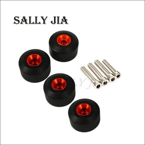 Convient pour <span class=keywords><strong>KTM</strong></span> Duke / <span class=keywords><strong>Rc125</strong></span> / 200 / 250 / 390 02-18, boule anti-chute pour roue avant et arrière, accessoire de modification de moto - Product Image 5