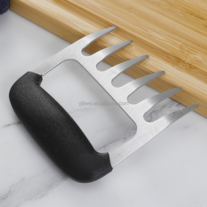 Siêu sắc nét bằng thép không gỉ dĩa nhựa chịu nhiệt xử lý Trọng lượng nhẹ thực phẩm an toàn đồ dùng kéo thịt lợn băm nhỏ tay - Product Image 6