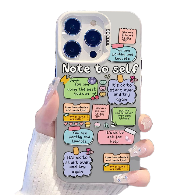 Cute Cartoon Ins Slogan UV Print TPU Shockproof Magnetic Ring Holder Phone Case for for 16 Pro Max