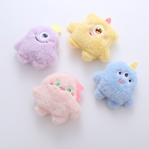 Jouet pour chat en peluche monstre de dessin animé mignon, avec catnip, bruit froissé, doux et moelleux, pour chatons, jeu interactif, sifflet, catnip naturel - Product Image 2