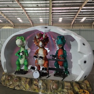 Figura de dinosaurio de dibujos animados, nuevo estilo, el modelo más atractivo de dinosaurio animatrónico, banda en la <span class=keywords><strong>entrada</strong></span> del <span class=keywords><strong>Parque</strong></span> Jurásico - Product Image 3