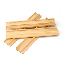Plateau de jeu de Mahjong américain en bois naturel de 19 et 20 pouces avec pousseurs et support de jeu