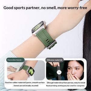 Correas de Reloj de Caucho Fluorado de Alta Gama para Relojes Huawei y Samsung de 22 mm, Correa de Reloj Deportiva de Caucho Resistente al Agua - Product Image 6