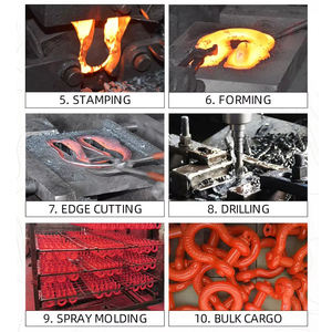 Bracelet en acier U 3/4 D, Bronze noir, <span class=keywords><strong>fermoir</strong></span> de 150Ton G209, anneau de levage, boulon de manille et chaîne - Product Image 2