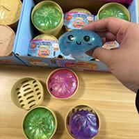 Jouet Squishy Kawaii Pâton de Maltose Pailleté, Jouets Sensoriels Anti-Stress Squishy en Forme de Pâton, Jouets Souples à Presser en Forme de Pâton pour les 14 ans et plus