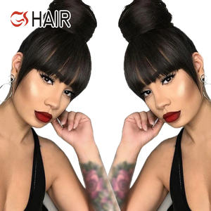 กิ๊บติดผมหน้าม้าแบบกิ๊ปผมจริงหน้าม้าแบบไม่เรียบหน้าม้าปอยผมต่อผมสำหรับผู้หญิง - Product Image 4