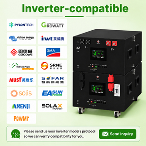 แบตเตอรี่ลิเธียม EU Stock Horizontal Stacking 51.2V 16kWh Lifepo4 ระบบไฮบริดออฟกริดพลังงานแสงอาทิตย์ JK V19 BMS แบตเตอรี่เก็บพลังงานลิเธียม - Product Image 3