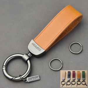 Custom Luxury Genuine Leather Lanyard Keychain Men Women Square Pattern Gunmetal Buckle Car <b>Key</b> Ring <b>Key</b> <b>Chain</b> - Product Image 2