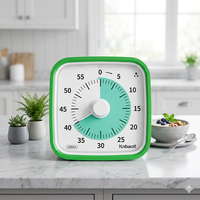 OEM Küchentimer 60-Minuten-Countdown Yunbaoit Visueller Timer Lautloser Zeitmanagement-Timer für Kinderstudien Google Visueller Timer