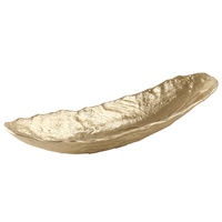 Plateau créatif en résine synthétique motif feuille, style bateau, haut de gamme, luxe léger, pour salon et table à manger, doux au toucher