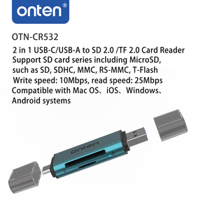 Portable 2-in-1 <strong>USB</strong>-C <strong>USB</strong>-A SD 2.0 <strong>TF</strong> 2.0 <strong>Card</strong> <strong>Reader</strong> Magnetic Feature Wholesale <strong>OTG</strong> CF <strong>Card</strong> Use Including SD External - Product Image 2