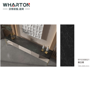 Losa de piedra sinterizada fina de 3mm, soporte de TV para sala de estar, 1000*3000*3mm, piedra sinterizada <span class=keywords><strong>Nero</strong></span> Margiua - Product Image 3
