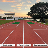 Piste de course en plastique hybride de qualité professionnelle 400m, système Tartan, multicolore, personnalisable, piste de luge intérieure pour salle de sport, certifiée IAAF