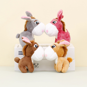 Llavero de Peluche de Pony Pequeño y Adorable al por Mayor, Colgante Personalizado con Logotipo, Mini Muñeco de Burro de Peluche, Llavero de Animal de Peluche para Promoción - Product Image 1