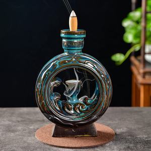 Juego <span class=keywords><strong>de</strong></span> Comedor <span class=keywords><strong>de</strong></span> Lujo, Decoración para el Hogar, <span class=keywords><strong>Quemador</strong></span> <span class=keywords><strong>de</strong></span> <span class=keywords><strong>Incienso</strong></span> <span class=keywords><strong>de</strong></span> Cerámica con <span class=keywords><strong>Reflujo</strong></span>, Aromaterapia, Cascada <span class=keywords><strong>de</strong></span> Humo - Product Image 3