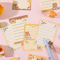 Papier mémo à thème Ours en pain sucré, style Ins Kawaii, pour carnet de notes, scrapbooking, journal créatif et feuilles d'écriture décoratives