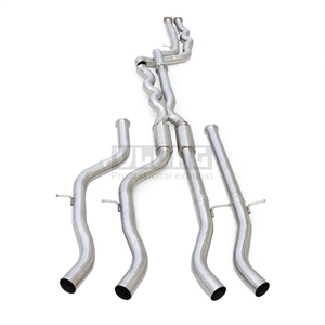 Système d'<span class=keywords><strong>échappement</strong></span> intermédiaire à longueur égale en acier inoxydable 304 pour BMW M3/M4 F80 F82 F83 S55 3.0T 2015-2019, avec ou sans résonateur (deux modes) - Product Image 1