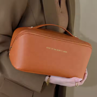 Grande Capacité Partition Rangement Maquillage Sac Portable Deluxe Minimaliste Voyage Sac Toilette Rangement Sac