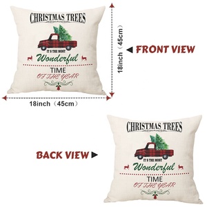 Ourwarm Commercio All'ingrosso 18*18 pollici di Natale Decorazioni Per La Casa Di Natale <span class=keywords><strong>Cuscino</strong></span> di Tiro Copre Copertura del <span class=keywords><strong>Cuscino</strong></span> Di Natale Caso - Product Image 2