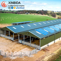 Structure en acier préfabriquée à prix abordable pour hangar à poteaux, bâtiment d'élevage avicole et abri pour animaux en ferme avicole
