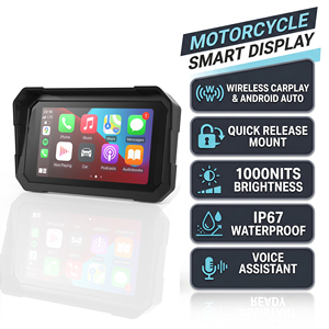 Bestsonic Pantalla Inteligente CarPlay de 5 Pulgadas Compatible con Todas las Motocicletas, <span class=keywords><strong>Antirrobo</strong></span>, Fácil Instalación en 60 Segundos, <span class=keywords><strong>Sistema</strong></span> de Navegación - Product Image 1