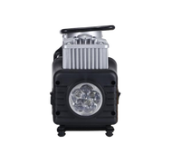 Pompe à air numérique portable double cylindre en ABS et métal pour voiture 12V 9A 101-150Psi avec moniteur de pression des pneus certifiée CE 75dB noire