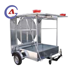 Mobile Solar Folding Warning <b>Trailer</b> <b>with</b> Traffic Sign <b>Board</b> and Arrow <b>Lights</b> for Highway Construction Site - Product Image 2