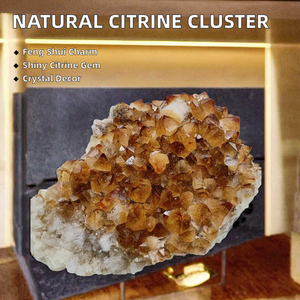 Wholesale Natural Factory Price Citrine <b>Cluster</b> Free Shape High Quality Carved Yellow Gemstone <b>Crystal</b> Image Home Decoration - Product Image 2