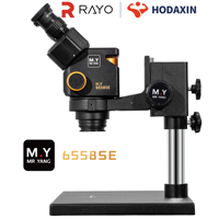 M.Y 6558SE High Precision Binocular Magnifier Wide Zoom Range 6.5 58X Stereo Microscope for Electronic Mobile Repair Work