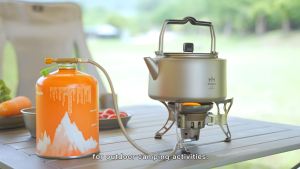 Bouilloire en titane ultralégère de 1000ml, bouilloire pour camping - Product Image 2