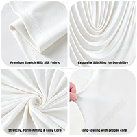 ANNIELU 2026 Nouvelle Conception Housse de Fond de Scène Drapée en Spandex pour Arche de Mariage, Rideau pour Événements, Fêtes, Anniversaires, Banquets, Décoration Couleur OEM