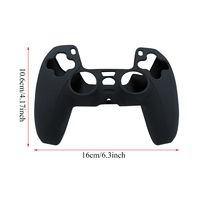 Coque de protection en silicone épais avec trous précis, ajustement parfait, anti-rayures, antichoc pour PS5 Dualsense