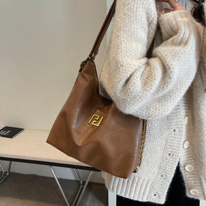 Nuevo bolso de mano sencillo para mujer, bolso de hombro de Pu Retro multifuncional ligero, bolso de hombro de gran capacidad para mujer - Product Image 1