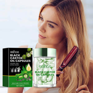 Cápsulas nutritivas de aceite de ricino negro natural para el crecimiento del cabello <span class=keywords><strong>EELHOE</strong></span> 30 piezas - Product Image 5