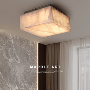 Natural Spanish Marble <b>Ceiling</b> <b>Light</b> LED 30cm Modern Minimalist Bedroom Living Room <b>Light</b> - Product Image 2