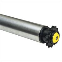 Rouleau en acier zingué robuste, diamètre 80 mm, longueur 1400 mm