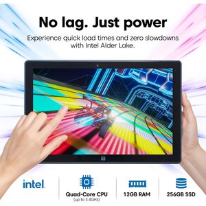 Tablette PC Fusion5 10,1 pouces Windows 11 12 Go de RAM 256 Go de SSD Processeur Intel de 13e génération Écran Full HD - Product Image 3