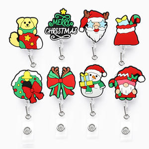 Porte-bobine de série de Noël rétractable en PVC mignon en gros accessoire d'infirmière - Product Image 1