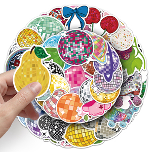 50 Uds. Factory Outlet troquelado Tide Play dibujos animados vinilo PVC pegatina impresión fresca Bola de discoteca pegatinas - Product Image 6