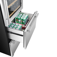 VI300DTB Refroidissement du vin et des boissons à trois portes à faible coût et à haut rendement Technologie électrique du vin pour réfrigérateur et refroidisseur