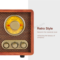 Fabricant chinois Radio portable en bois antique Home avec Bluetooth Play