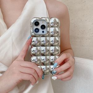 Nuova Cover per iPhone 16 15 14 13 12 11 Pro Max 2025, Design Carino e Alla Moda, Colori Caramella, Effetto Blocco di <span class=keywords><strong>Cioccolato</strong></span>, 3D <span class=keywords><strong>Lucida</strong></span> - Product Image 5