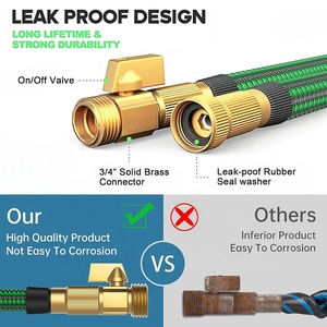 2024 mới áp lực cao 30m 100ft mở rộng vườn Hose Set linh hoạt cao su nước Hose - Product Image 2