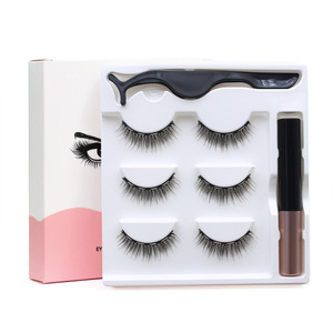 Cils magnétiques très demandés avec kit d'eye-liner, <span class=keywords><strong>faux</strong></span> cils effet naturel, ensemble d'eye-liner liquide magnétique waterproof, marque privée - Product Image 2