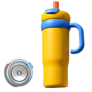 Gobelet isotherme de 30 oz avec poignée et paille, imprimé cœur/pendentif papillon mignon, tasse réutilisable - Product Image 4