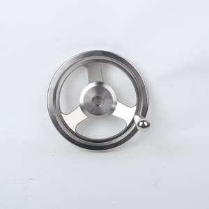 Volante Redondo de Aço Inoxidável de Alta Qualidade com Tamanho Personalizado e Manivela Giratória - Product Image 4
