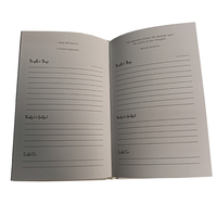 Vente en gros Carnet à couverture rigide Journal de réflexion et de gratitude de 5 minutes Bloc-notes et agenda imprimés avec bande abdominale