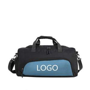 Sac de sport en polyester imperméable à grande capacité avec motif géométrique, fermeture éclair et fermoir, personnalisable avec logo, unisexe, léger, pour voyage - Product Image 4