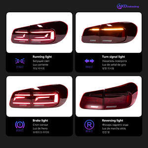 2013-2016 Volkswagen pour Tiguan Modèles spécialement utilisés Modifié 22 Modèles LED Ensemble de feux arrière Eau courante Cheval de direction - Product Image 5